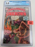 Challengers Of The Unknown #27 (1962) Key 1st Appearance Volcano Man Cgc 5.0