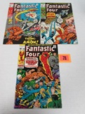 Fantastic Four Late Silver Age Lot #100, 111, 114