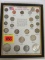 US 20th Century Type Coin Set in Frame