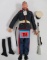 Vintage 1964 GI JOE Action Figure w/ Plastic Hair - Dress Marine Outfit