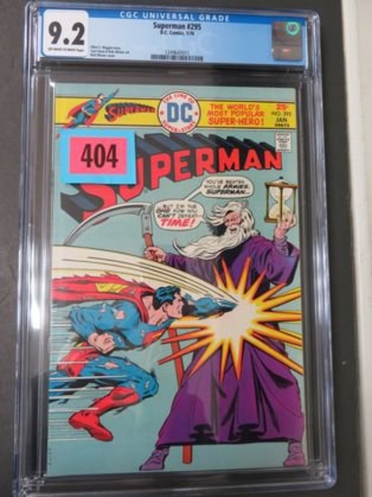 Superman #295 CGC 9.2 Off White to White Pages