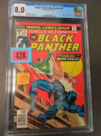 Jungle Action & Black Panther #24 CGC 8.0 1st Appearance of Windeagle