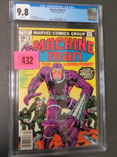 Machine Man #1 CGC 9.8 White Pages, Jack Kirby Story