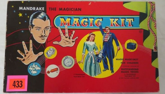 1949 Transogram "Mandrake the Magician" Magic Set in Original Case