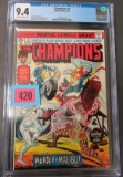 Champions #4 CGC 9.4 Off White to White Pages