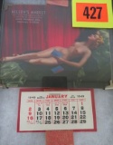 Great! 1949 Nelson's Market Nude Advertising Wall Calendar