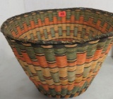 Rare! Antique Hopi 3rd Mesa Multi-color Peach Basket