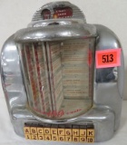 Antique Seeburg 100 Wall-O-Matic Jukebox Wallbox w/ Key