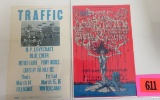 Pair of Late 1960s Bill Graham Rock Concert (At the Fillmore) Postcards