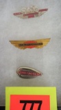 1940s-50s Harley Davidson Pin Lot, Inc Factory Visitor Pin