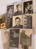 Lot of (10) WWII Nazi Soldiers Photos and Photo Postcards