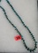 Original Native American Indian (Navajo) Long Strand Of Turquoise and Heishe Beads