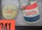 Lot of (2) Rare Linco Gasoline Promotional Items Inc. Early Pinback and Keychain