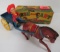 Occupied Japan Horse & Cart Tin Wind-Up Toy in Orig. Box