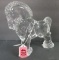 Vintage Heisey Clear Clydesdale Horse Figurine