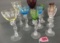 Collection of 10pc Cambridge Nude Stemmed Goblets and Cordials