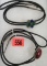 Lot of 2 Native American Indian Silver and Turquoise Bolo Ties