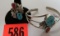 Native Amer Indian Navajo Sterling Silver and Turquoise Ring and Bracelet Matched Set