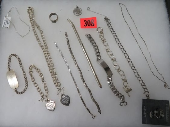 Case Lot of Vintage Sterling Silver Jewelry