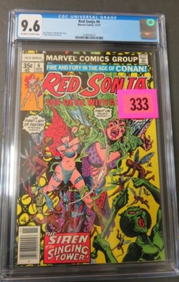 Red Sonja #6 CGC 9.6 Off White to White Pages