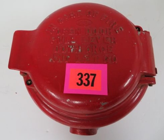 Antique Faraday Fire Alarm Pull Station Box