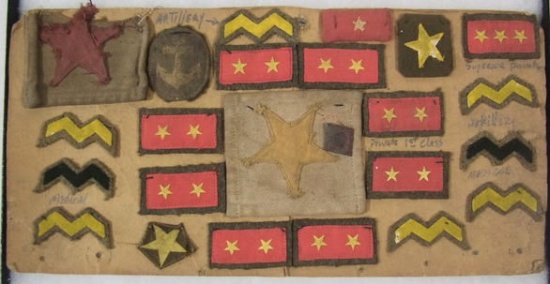Collection of Confiscated WWII Japanese Officer's Patches