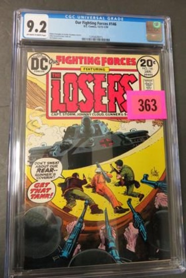 Our Fighting Forces #146 CGC 9.2 Joe Kubert Cover