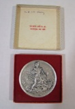 1929 Memorial (0.999) Silver Medallion for Sculptor Victor David Brenner (7.6oz)