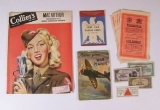 Excellent WWII Ephemera Lot, Inc German Soldier Safe Condust Notices