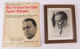 1943 J. Edgar Hoover Autographed Photo & Hoover Magazine Article