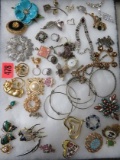 Case Lot of Vintage Costume Jewelry