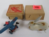 Group of (2) Occupied Japan Metal Tin-Wind Up Toys in Original Boxes