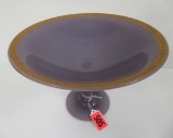 Rare 1920s Cambridge Helio Art Glass Compote