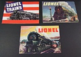 Lot of (3) Lionel Toy Train Catalogs, Inc. 1942, 1947 & 1948.