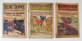 Lot of 3 Early 1900s Western Pulp Magazines