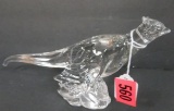 Vintage Heisey Ringneck Pheasant Figurine / Paperweight