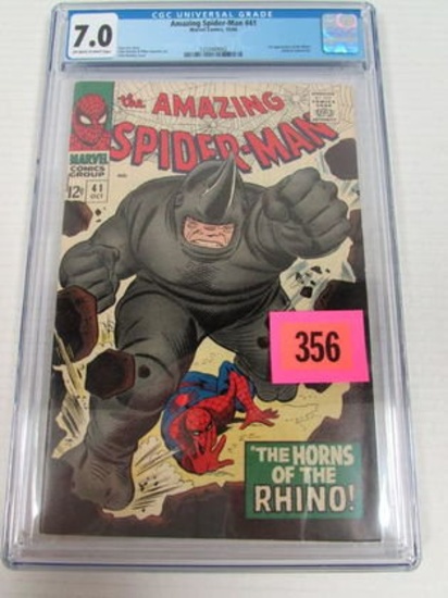 Amazing Spider-man #41 (1966) Key 1st Appearance Of The Rhino Cgc 7.0