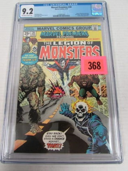 Marvel Premiere #28 (1976) Key 1st Appearance Of Legion Of Monsters Cgc 9.2
