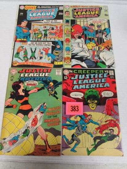 Justice League Of America Silver Age Lot #60, 70, 76, 81.
