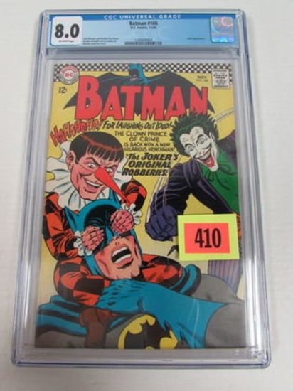 Batman #186 (1966) Awesome Murphy Anderson Joker Cover Cgc 8.0