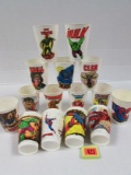 Huge Lot (15) Vintage 1975-77 Marvel 7-eleven Cups Hulk, Spider-man+