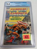 Captain America #121 (1970) Silver Age, Origin Retold Cgc 9.4