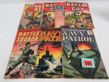 Lot (8) Golden Age Military/ War Comics Battle Cry, Navy Patrol + More!