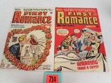 First Romance #4 & 6 (harvey Publ.) Golden Age Lot