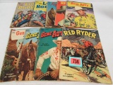 Lot (9) Golden Age Dell Cowboy Western Comics