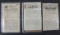 Lot Of (3) Antique 1800s Fire Insurance Policies From Vermont Mutual Fire Co, (inc. 1844, 1869, 188.