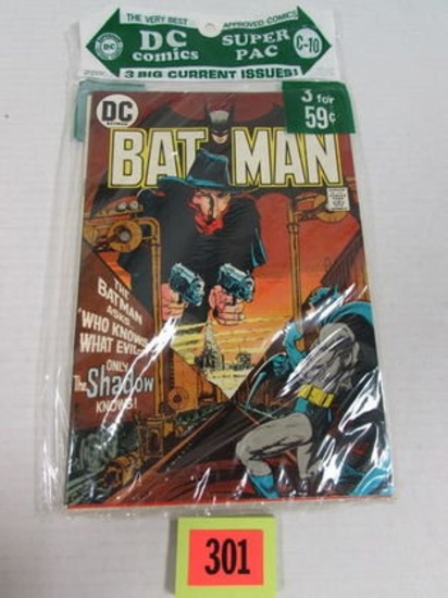 Rare 1973 Dc Super Pac #c-10 Sealed Incl. Batman # 253