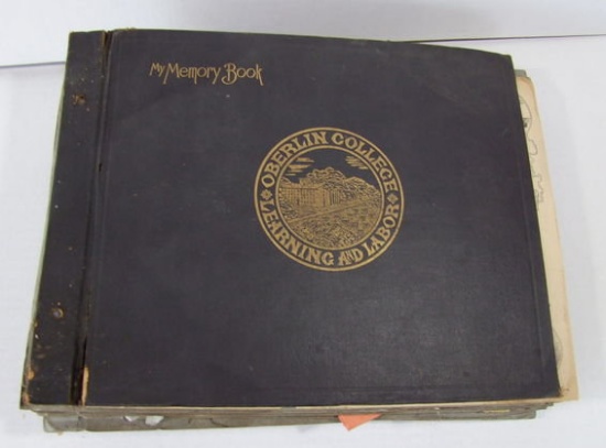 Original 1914 College Scrapbook, Inc. Oberlin College Ohio, And Michigan State