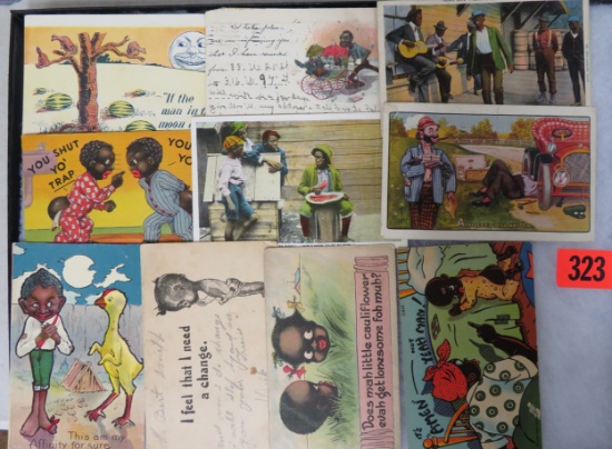 Grouping of Antique and Vintage Black Americana Postcards