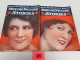 (2) 1926 Moving Picture Stories Movie Magazines